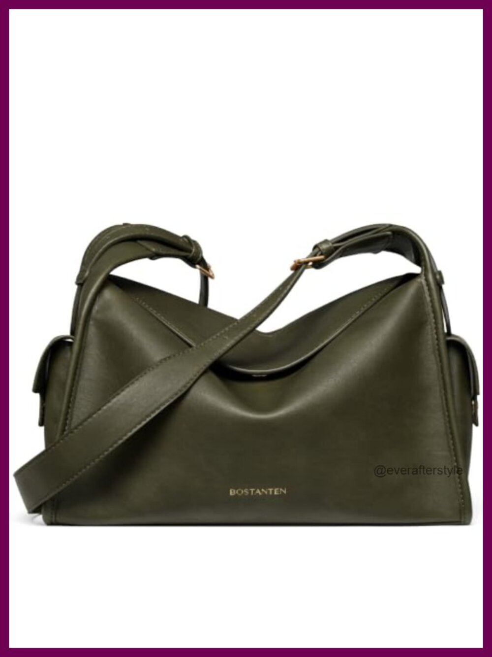 Slouchy Hobo Shoulder Bag Vegan Leather Cargo Purse for Women